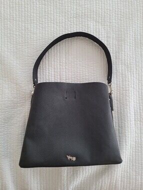Black Pebble Shoulder Bag